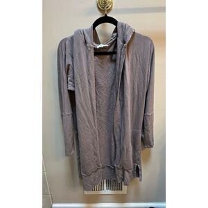 Soma WKND Soft Brushed Terry Hooded Cardigan Size Womens Med GUC
